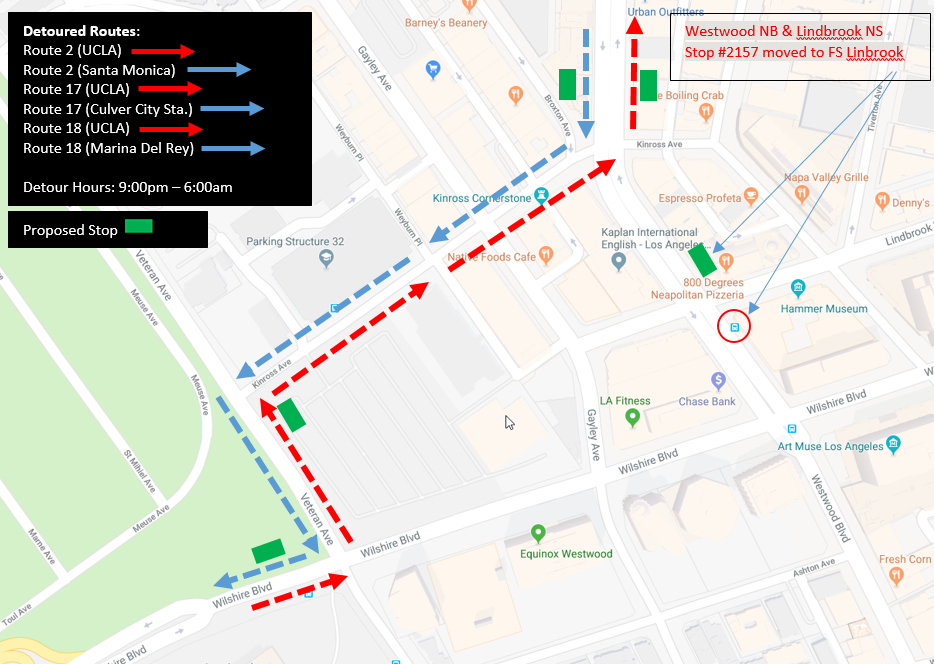 Westwood - Purple Line Detour 4.30.2018 Westwood - Purple Line Detour 4.30.2018